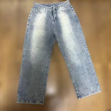 라이트 블루 데님 와이드 레그