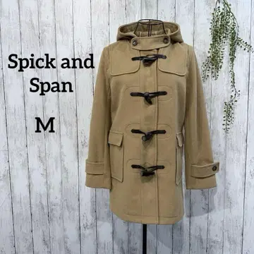스픽 앤 스팬 고급 울 미들 기장 더플 코트 베이지 M 새상품급