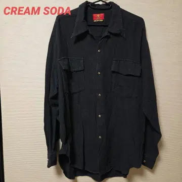 레어 CREAM SODA 블랙 긴팔 셔츠
