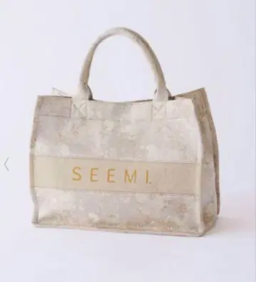Seemi by NICE CLAUP 자카드 토트백