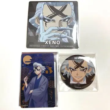 Dr.STONE 마네키네코 제노 코스터 캔뱃지 클리어 카드