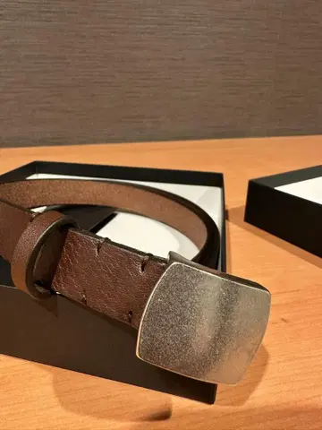 NEIGHBORHOOD 브라운 가죽 벨트 새상품