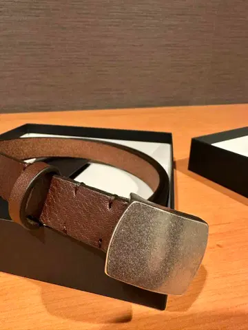 NEIGHBORHOOD 브라운 가죽 벨트 새상품