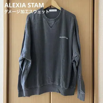 ALEXIA STAM 알리시아스탄 빅 맨투맨 빈티지 맨투맨