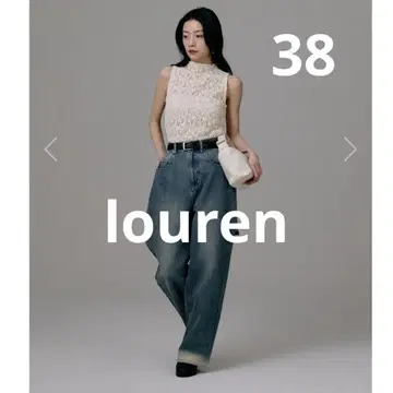 [ louren ] bleach hem denim 데님 로렌