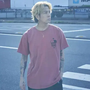 KJ x GDC 그래픽 티셔츠 3 빨간색 L