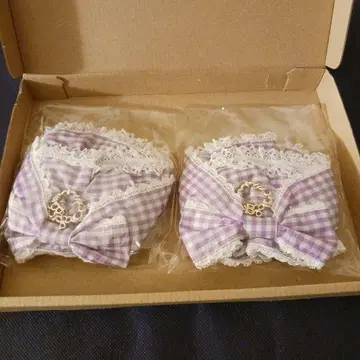 BABY, 라벤더 x 2개 세트 Flancesca Ribbon 스크런치