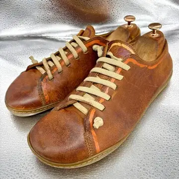 CAMPER 캠퍼 부츠/27.0cm/숏부츠/가죽 신발/브라운