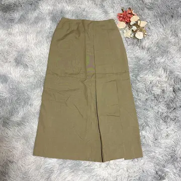 트루사르디 (L) 데님 맥시 스커트 실크 혼방