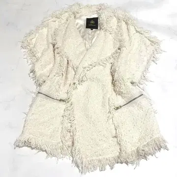 DRAWER 드로어 프린지 트위드 베스트 38 아이보리