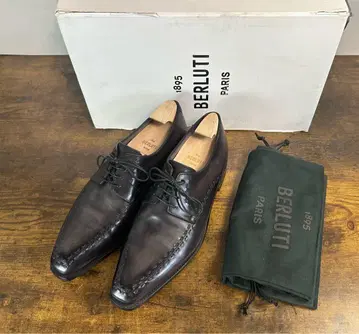 컨디션 최상 Berluti 에이프런 더비 드레스 슈즈 베네치아 가죽 7