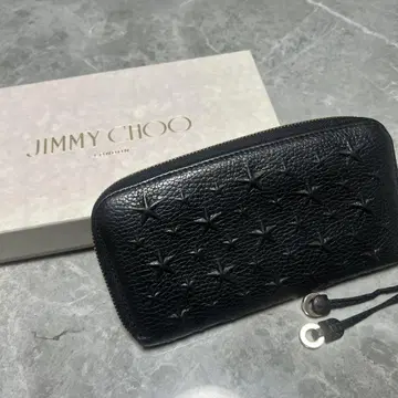 JIMMY CHOO 블랙 가죽 장지갑