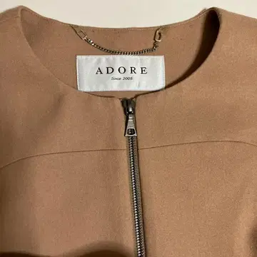 ADORE 노카라 자켓 베이지