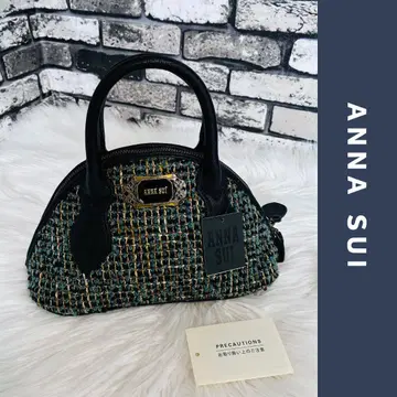 새상품급 ANNA SUI 안나수이 트위드풍 핸드백