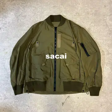 Sacai MA-1 Taffeta Blouson KHAKI 1 사카이