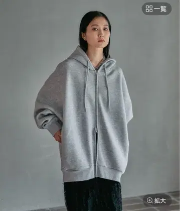 [ 새상품 ] LEPSIM 퍼프 에어 ZIPBIG 후디 그레이