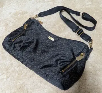 ANNA SUI 안나수이 숄더백 꽃무늬 블랙