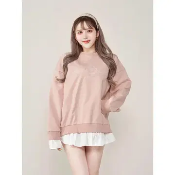 Darich 다리치 Darich Club 맨투맨 상의 핑크
