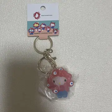 헬로키티 미야쿠미야쿠 클리어 입체 키링