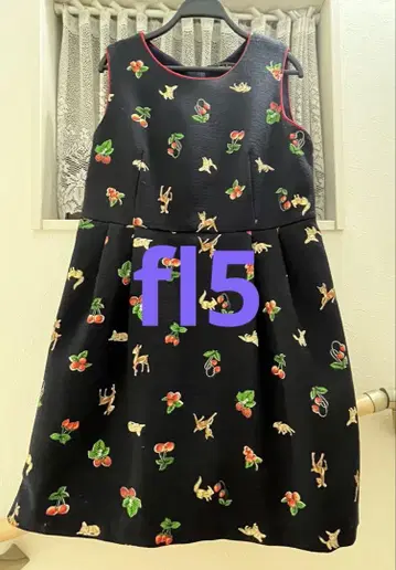[ 기간 한정 ] 프랑슈리페 fl5 빨간 열매 원피스 네이비