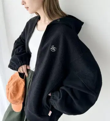 Java 풀 집업 오버 사이즈 후드티 블랙