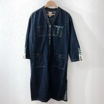 미사용 새상품 TITICACA 티티카카 롱 데님 원피스 여성용 프리