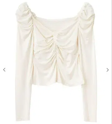 cocodeal 트위스트 개더 컷 풀오버 화이트