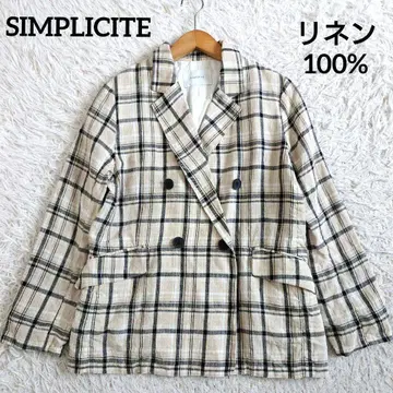 심플리시떼 Le lin zephyr 린넨 자켓 린넨 100% 더블