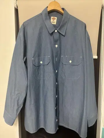 Dickies 디키즈 샴브레이 셔츠 2XL 오버 사이즈