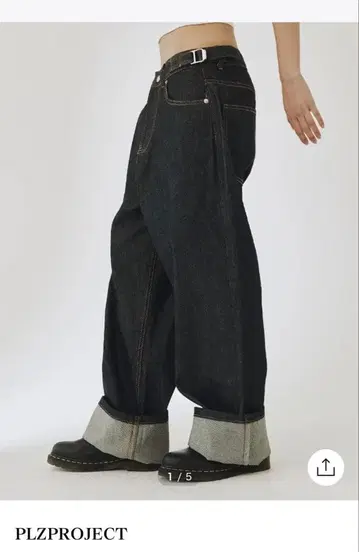 PLZPROJECT SIDE ADJUST BOYFIT DENIM, RAW