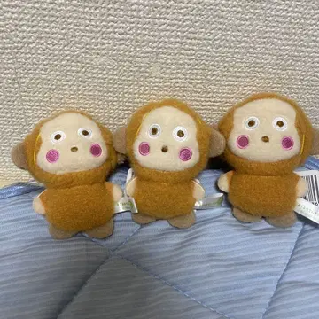 포근포근 와펜 컬렉션 2 오사루노 몽키치 3개 세트