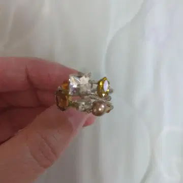 핸드메이드 엘레강트 반지 다양한 비즈