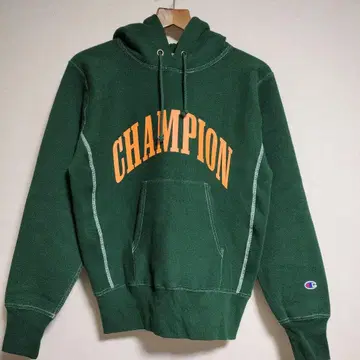 Champion 리버스 위브 후드티 후염 가공