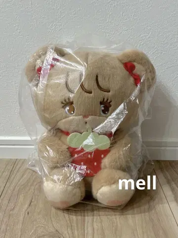 mikko 딸기 BIG 봉제 인형 라떼