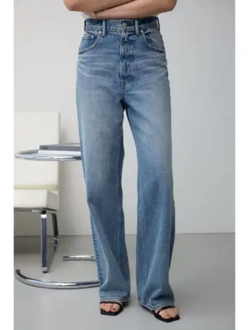 AZUL DENIM 하이웨스트 와이드 데님