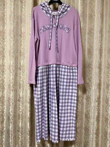 미사용 PINK HOUSE 후드 원피스 핑크하우스 풀오버