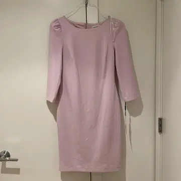 캘빈 클라인 핑크 긴팔 무릎 기장 원피스 6