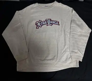 리버스 위브 Champion X-LARGE 로고 맨투맨