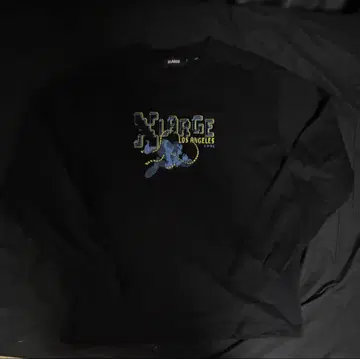 XLARGE 블랙 롱 슬리브 T셔츠 롱티