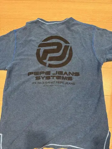 PEPE JEANS 다크 블루 V넥 롱T