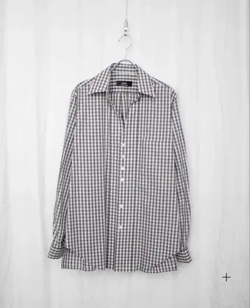 [ENSOU.] GINGHAM CHILDISH SHIRT