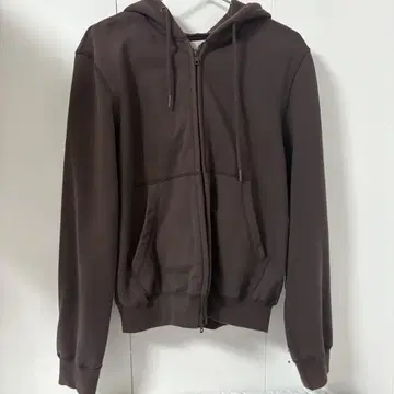 KAIKO 브라운 풀 집업 후드티 더블 지퍼