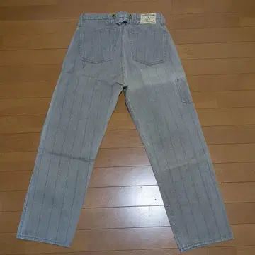 Heller's Cafe 웨어하우스 스트라이프 워크 팬츠 그레이