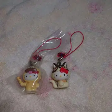코스프레 헬로키티 스트랩 2개 세트