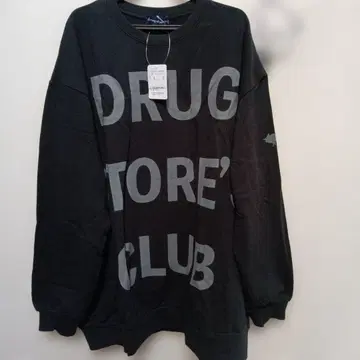 DRUG STORE CLUB 얇은 소재 트레이너 블랙