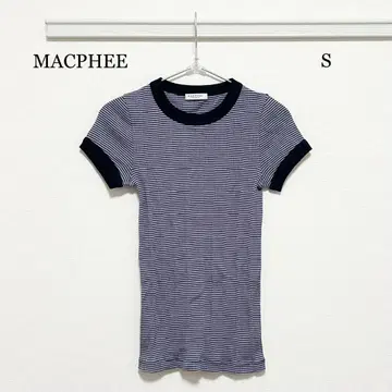 0452 MACPHEE 실키 코튼 랜덤 리브 크루넥 풀오버