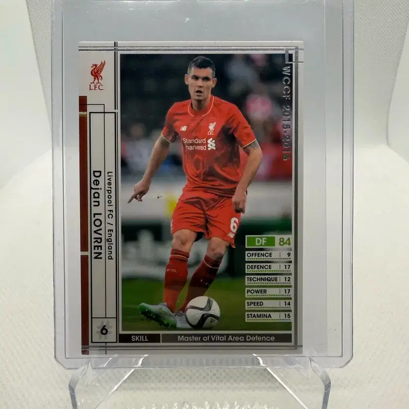 15/16 Panini WCCF Dejan Lovren Soccer Card (Liverpool) #파니니