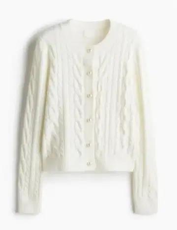[ 새상품 미사용 ] H&M 케이블 니트 가디건 M 사이즈