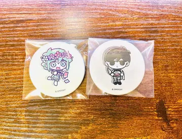 OMORI 봉돌 바질 트리빌리지 콜라보 카페 캔뱃지