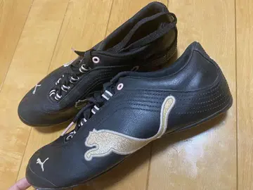 00s PUMA 가죽 플랫 슈즈 future 라메 가공